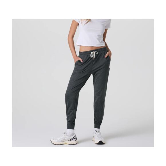 Vuori Women's Performance Jogger S Pants Charcoal Heather Loungewear Cozy Soft